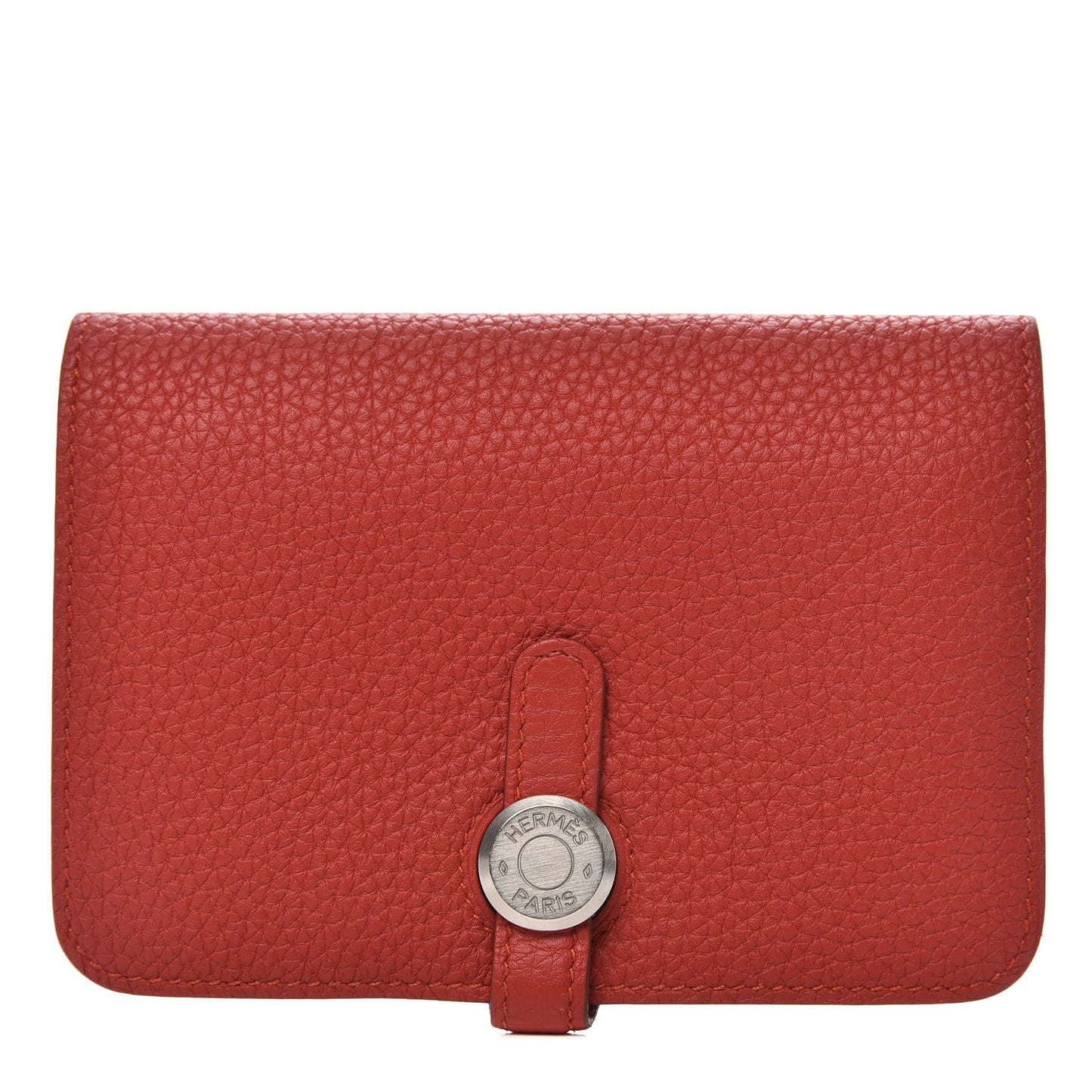 Togo Dogon Compact Wallet Vermillion
