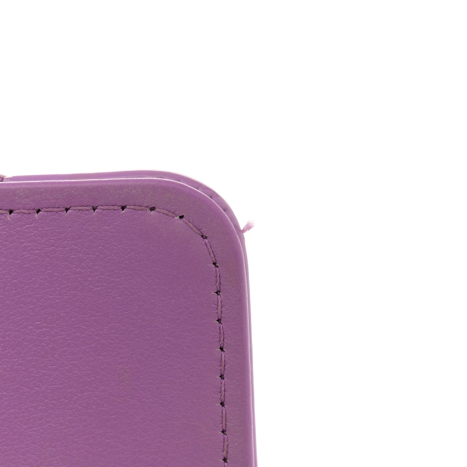 Chanel Patent Quilted Wallet On Chain WOC Purple 12 of 13