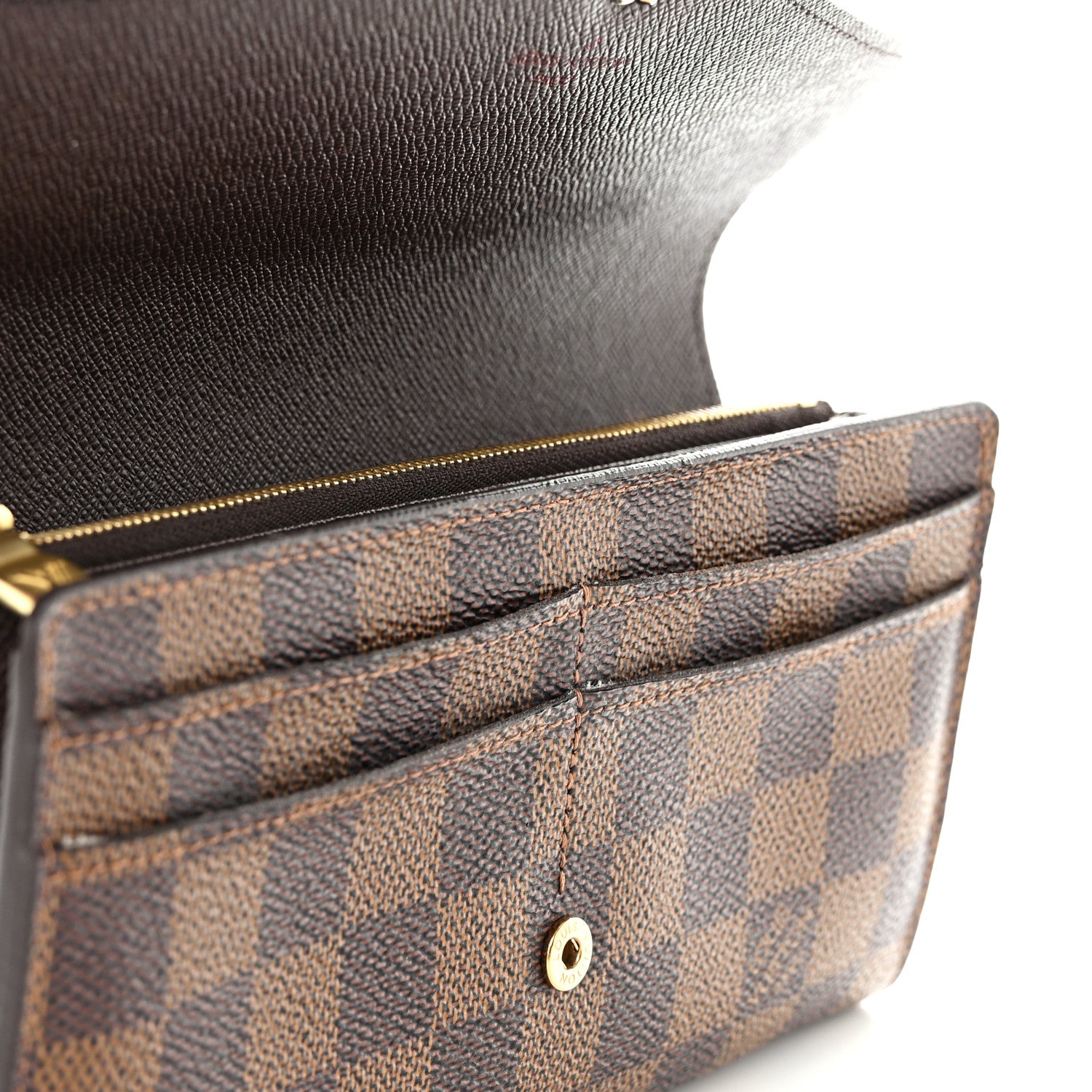 Louis Vuitton Damier Ebene Sarah Wallet NM 7 of 13