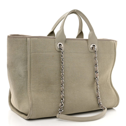 Chanel Mixed Fibers Medium Deauville Tote Grey 3 of 12