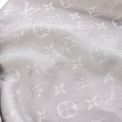 Louis Vuitton Silk Wool Monogram Shawl Beige 5 of 7