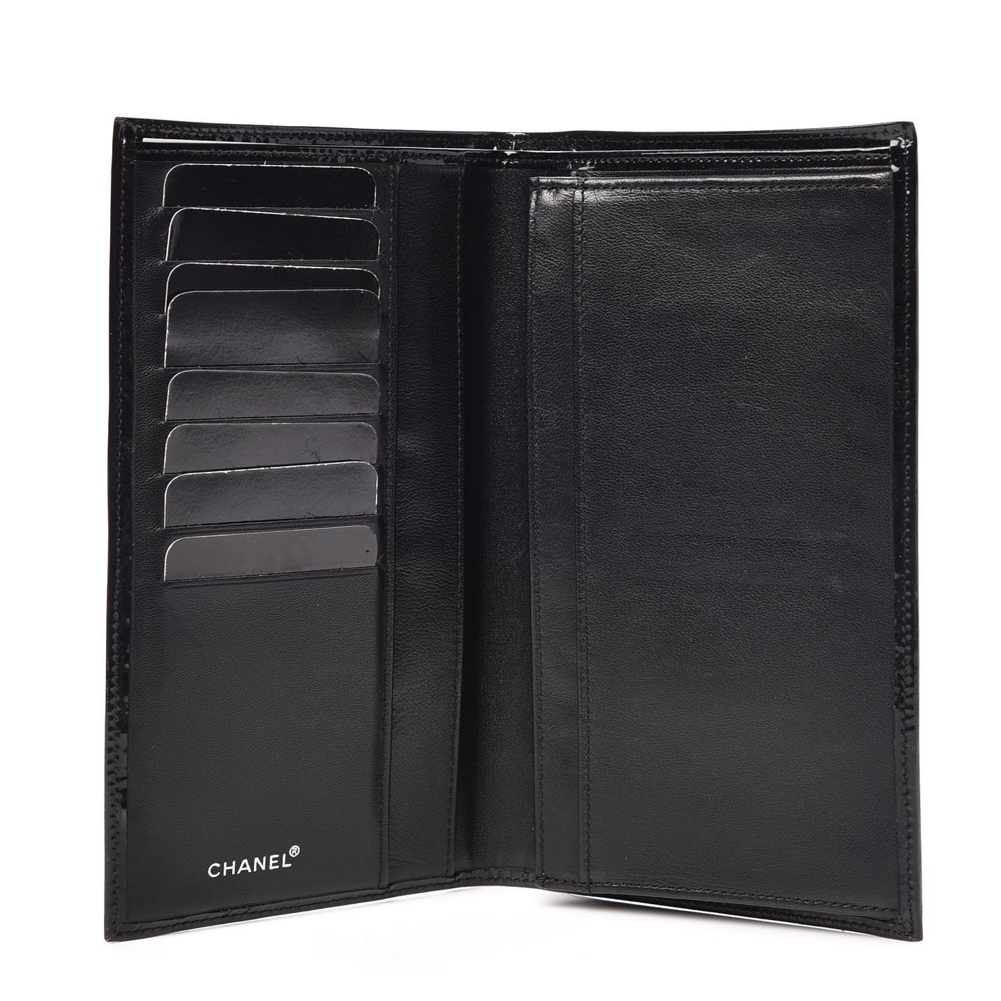 Patent CC Yen Wallet Black