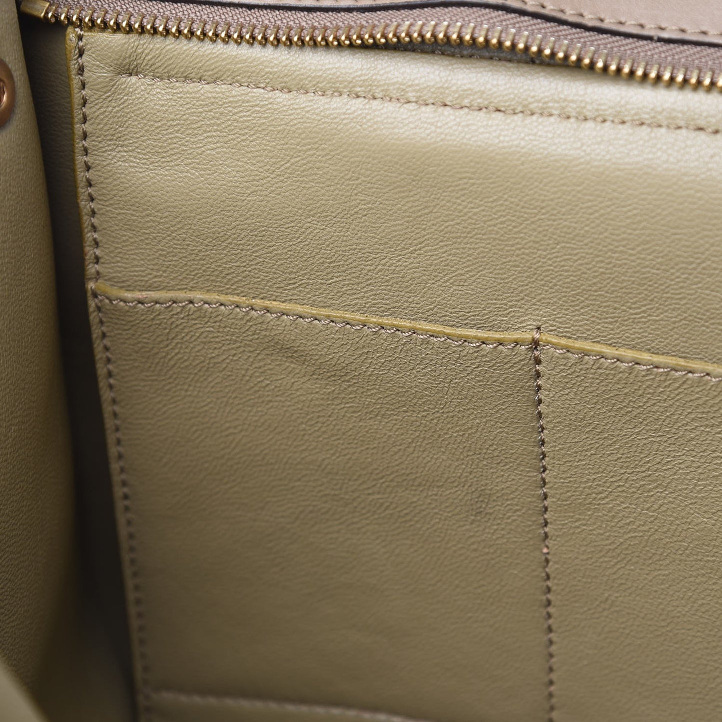 Calfskin Suede Tri-color Small Trapeze