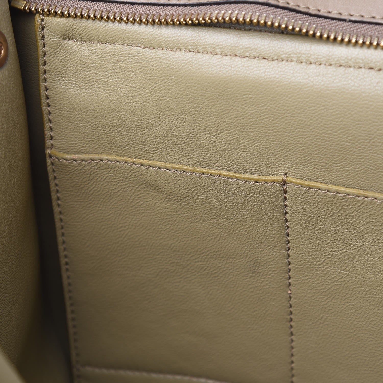 Celine Calfskin Suede Tri-color Small Trapeze 10 of 10