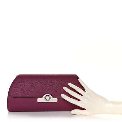 Moynat Taurillon Blush Rejane Opera Clutch Dahlia 2 of 8