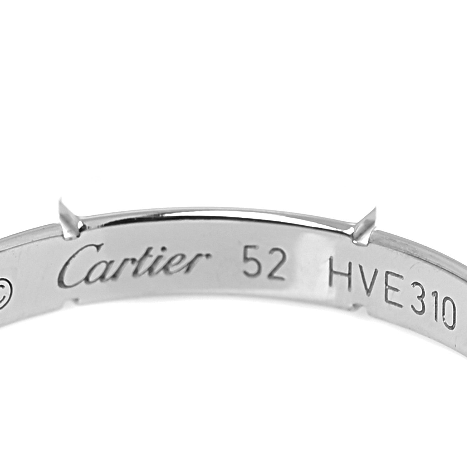 Cartier 18K White Gold 2.5mm Maillon Panthere Wedding Band Ring 52 6 4 of 5