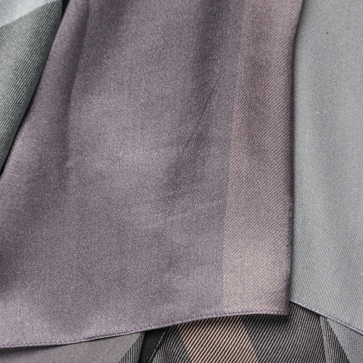 Burberry Silk Giant Check Scarf Purple 3 of 4