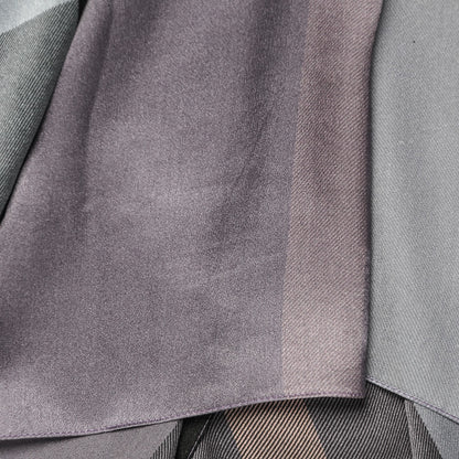 Burberry Silk Giant Check Scarf Purple 3 of 4