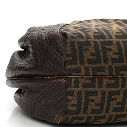 Fendi Zucca Nappa Nuvolata Vitello Tortuga Spy Tobacco Moro 9 of 11