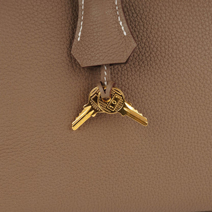 Hermes Togo Kelly Retourne 28 Etoupe 17 of 26