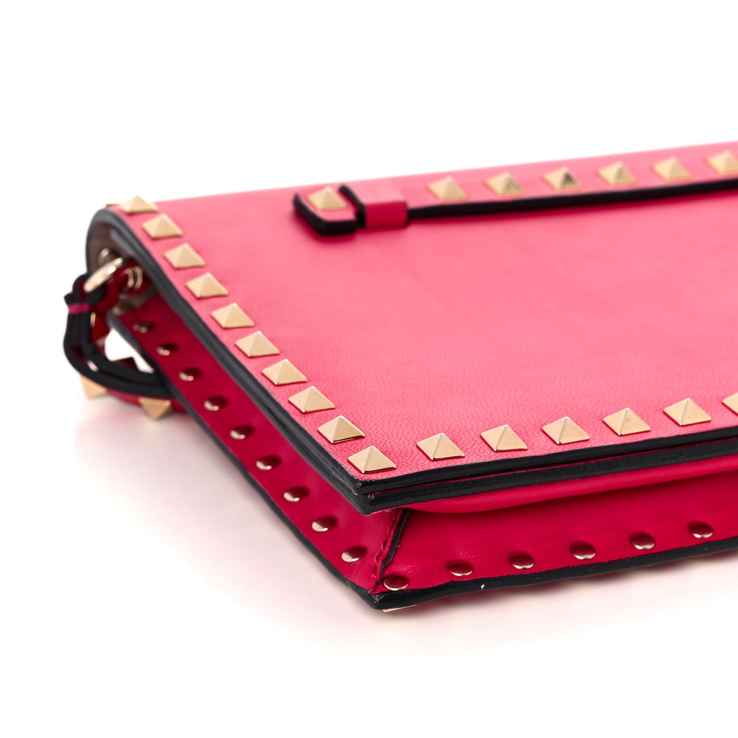 Valentino Garavani Nappa Rockstud Wristlet Clutch Cyclamin 9 of 13