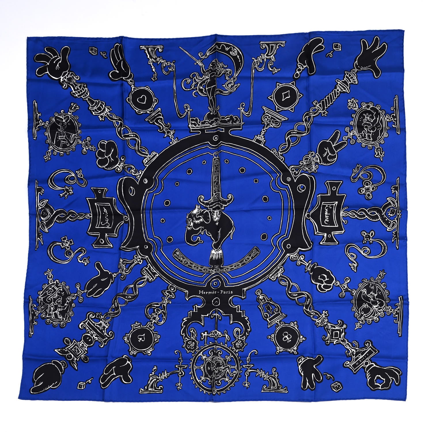 Hermes Silk Serio Ludere Scarf 90 1 of 5