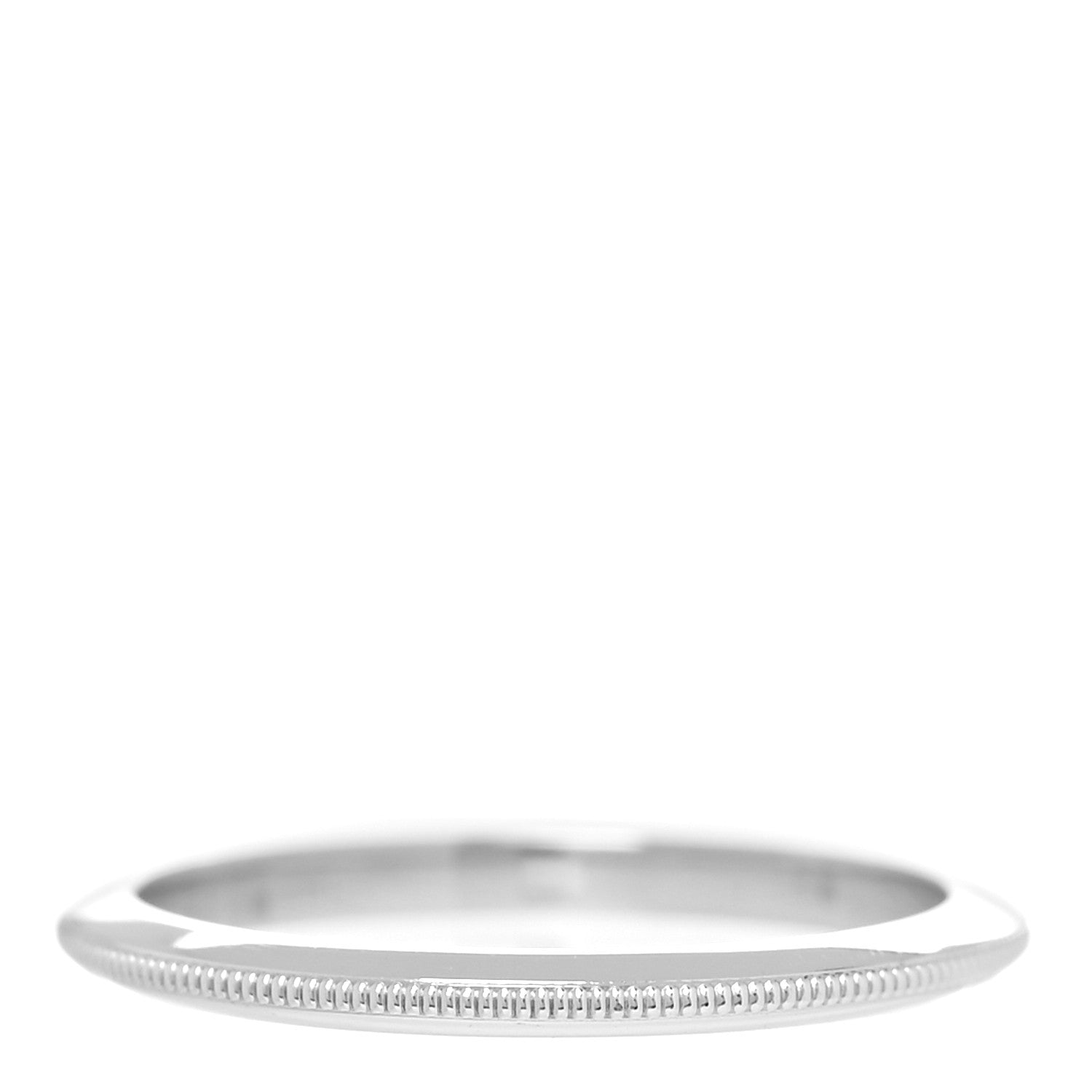 Tiffany Platinum 2mm Knife Edge Milgrain Wedding Band Ring 48 4.5 3 of 4