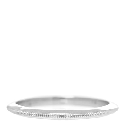 Tiffany Platinum 2mm Knife Edge Milgrain Wedding Band Ring 48 4.5 3 of 4