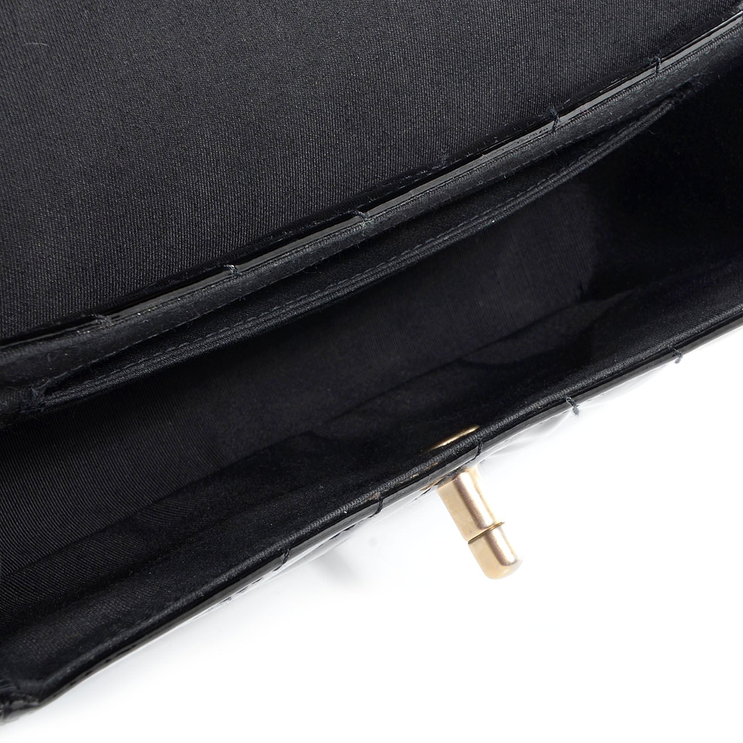 Chanel Patent Small Chevron Single Flap Black 5 of 9