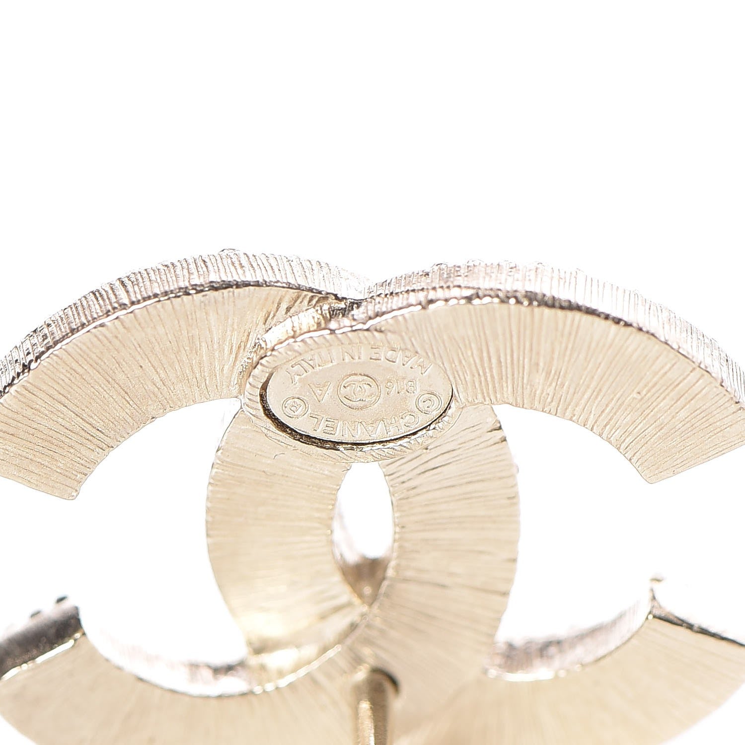 Chanel Pearl CC Earrings Gold 4 of 5