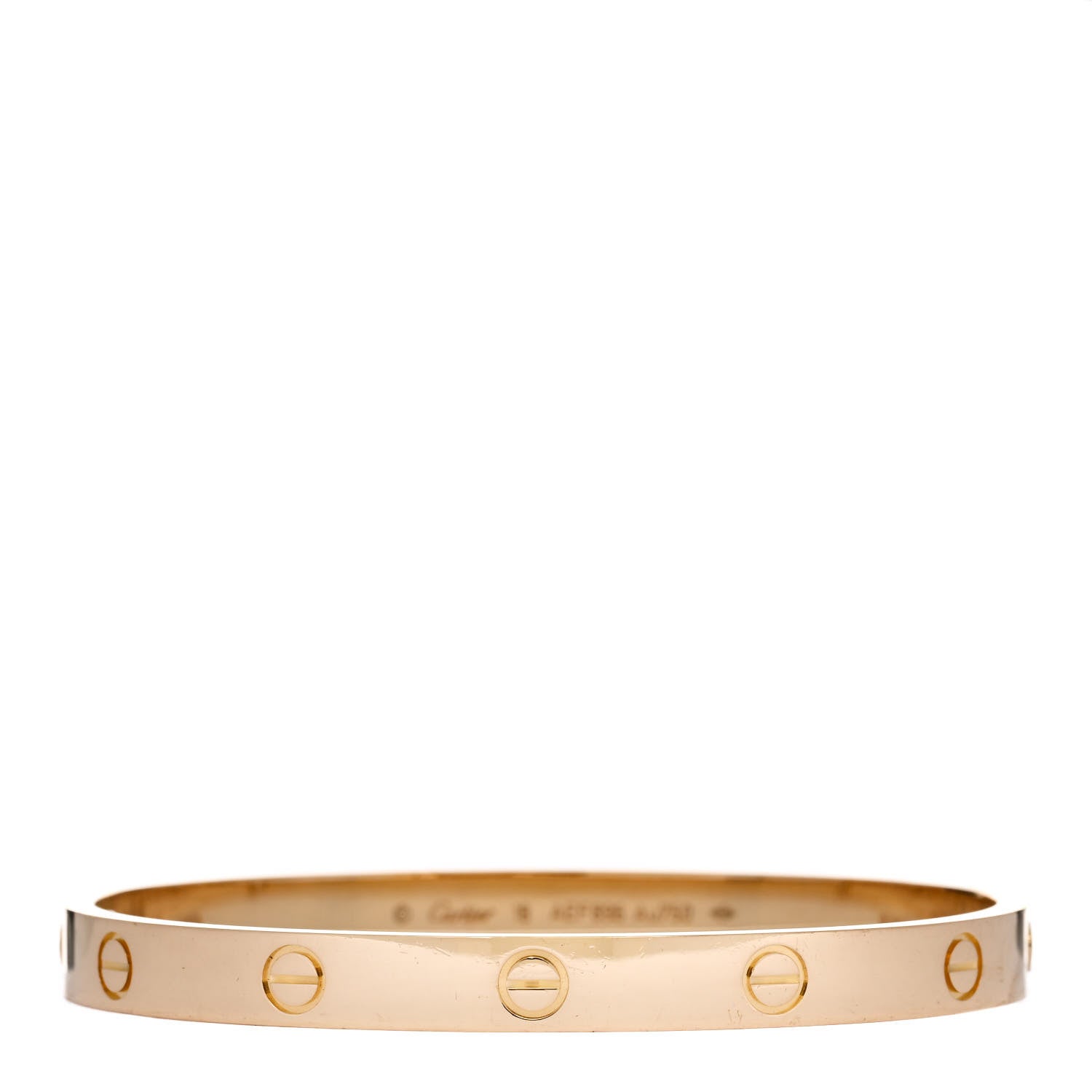 Cartier 18K Yellow Gold LOVE Bracelet 18 1 of 5