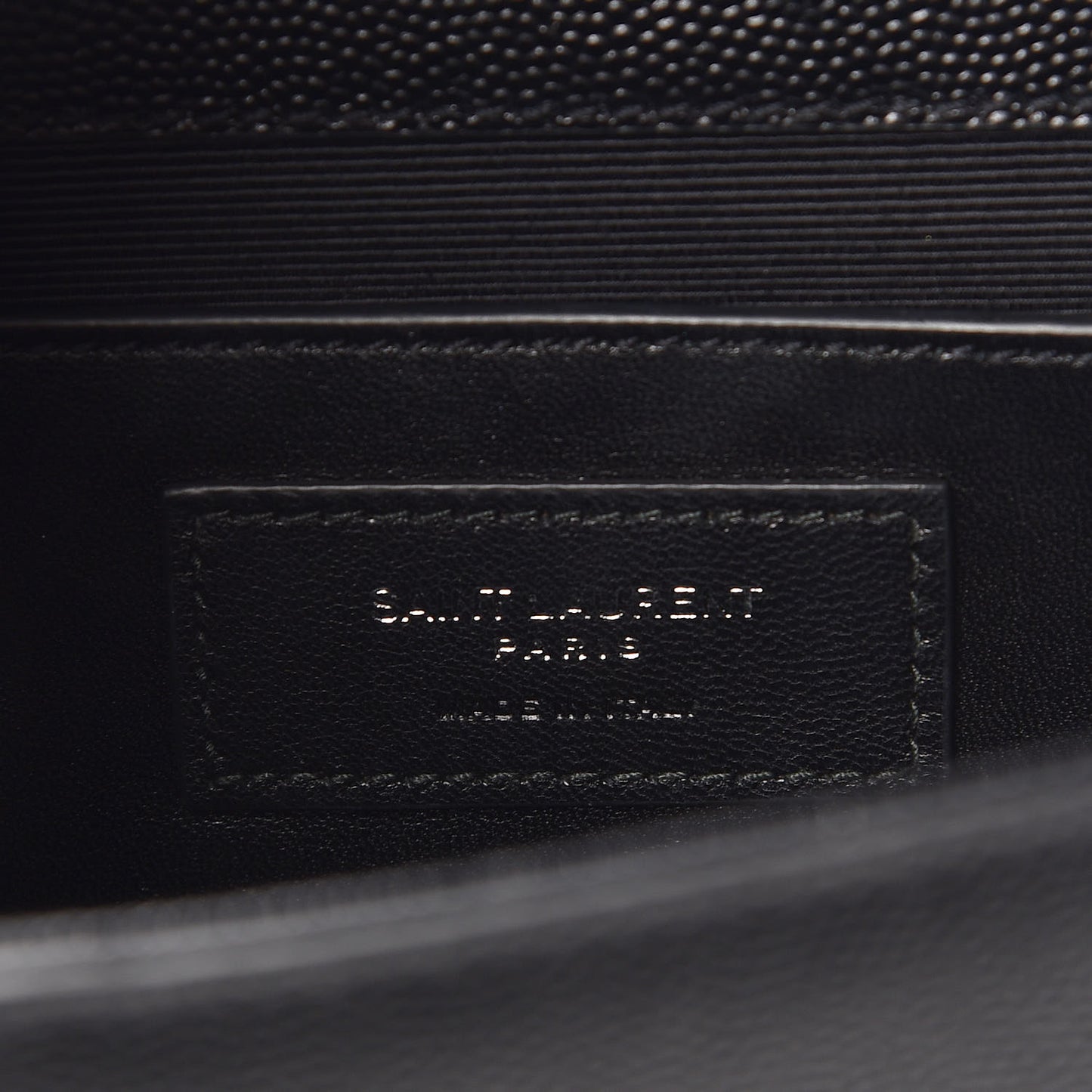 Grain De Poudre Medium Classic Monogram Kate Satchel Black
