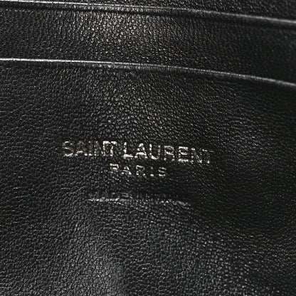 Saint Laurent Grain De Poudre Matelasse Monochrome Monogram Mini Lou Camera Bag Black 6 of 11