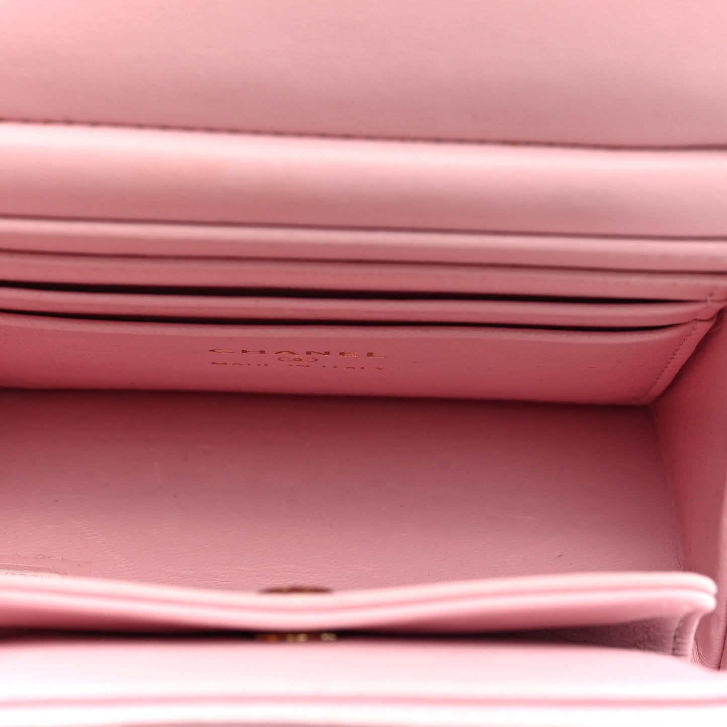 Lambskin Quilted Pearl Pyramid Clutch With Chain Pink