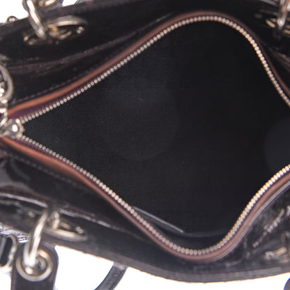 Christian Dior Patent Cannage Stitched Medium Lady Dior Amethyste 4 of 10