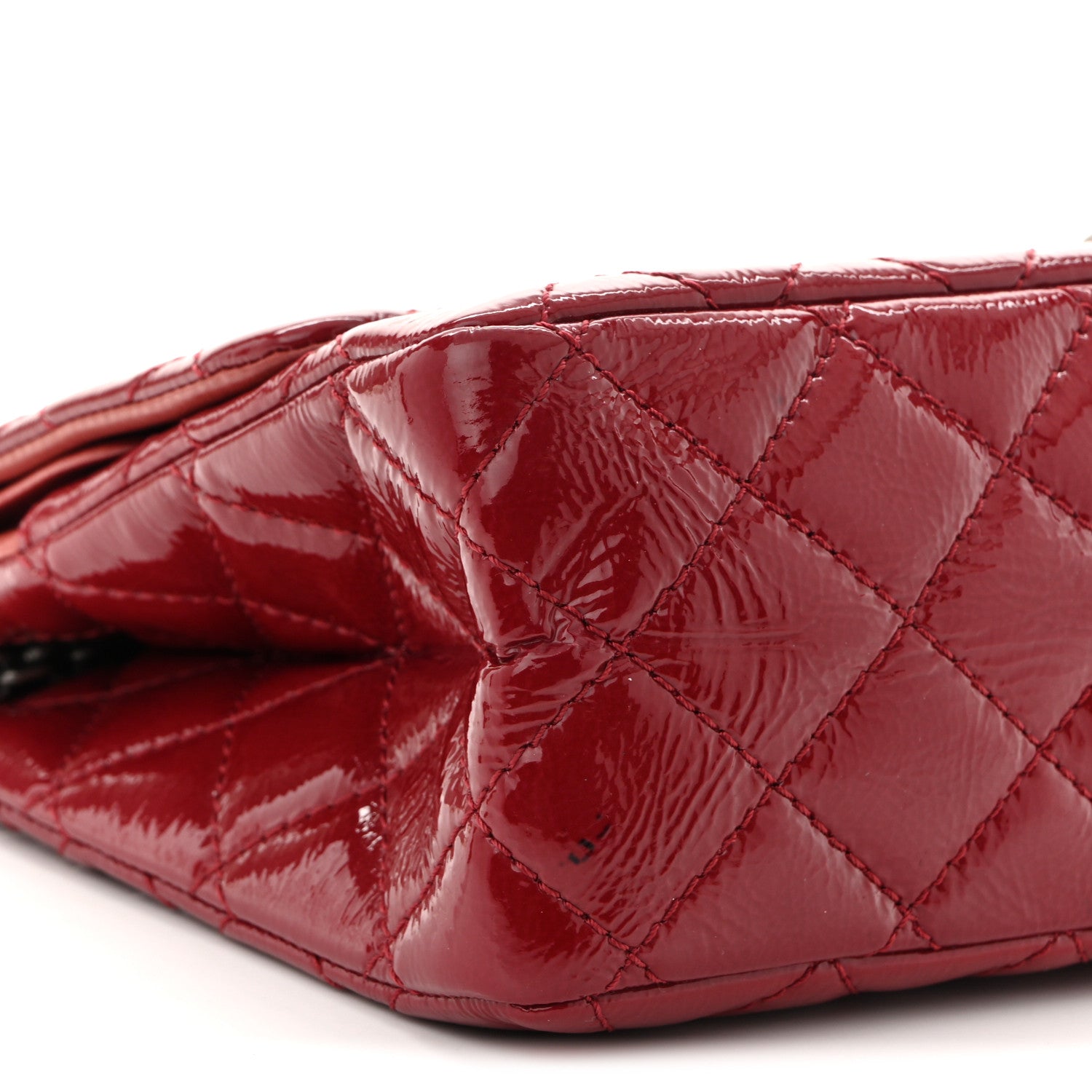 Chanel Patent Quilted 2.55 Reissue 226 Flap Red 9 of 10