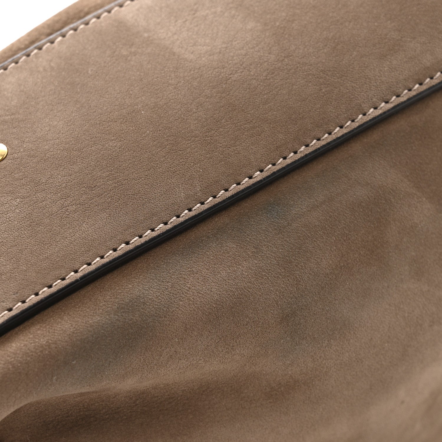 Chloe Suede Calfskin Marcie Hobo Bag Flannel Grey 12 of 14