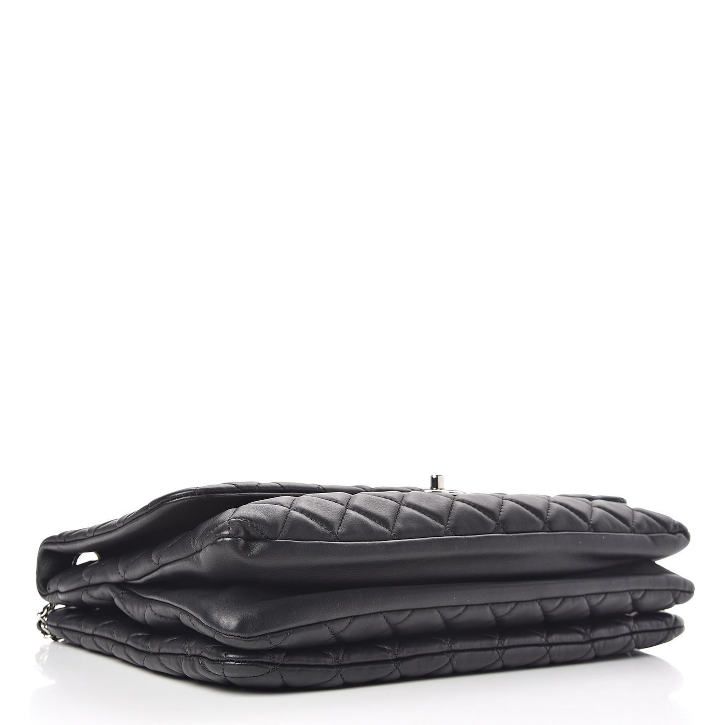 Calfskin Quilted Tender Touch Flap Bag Black