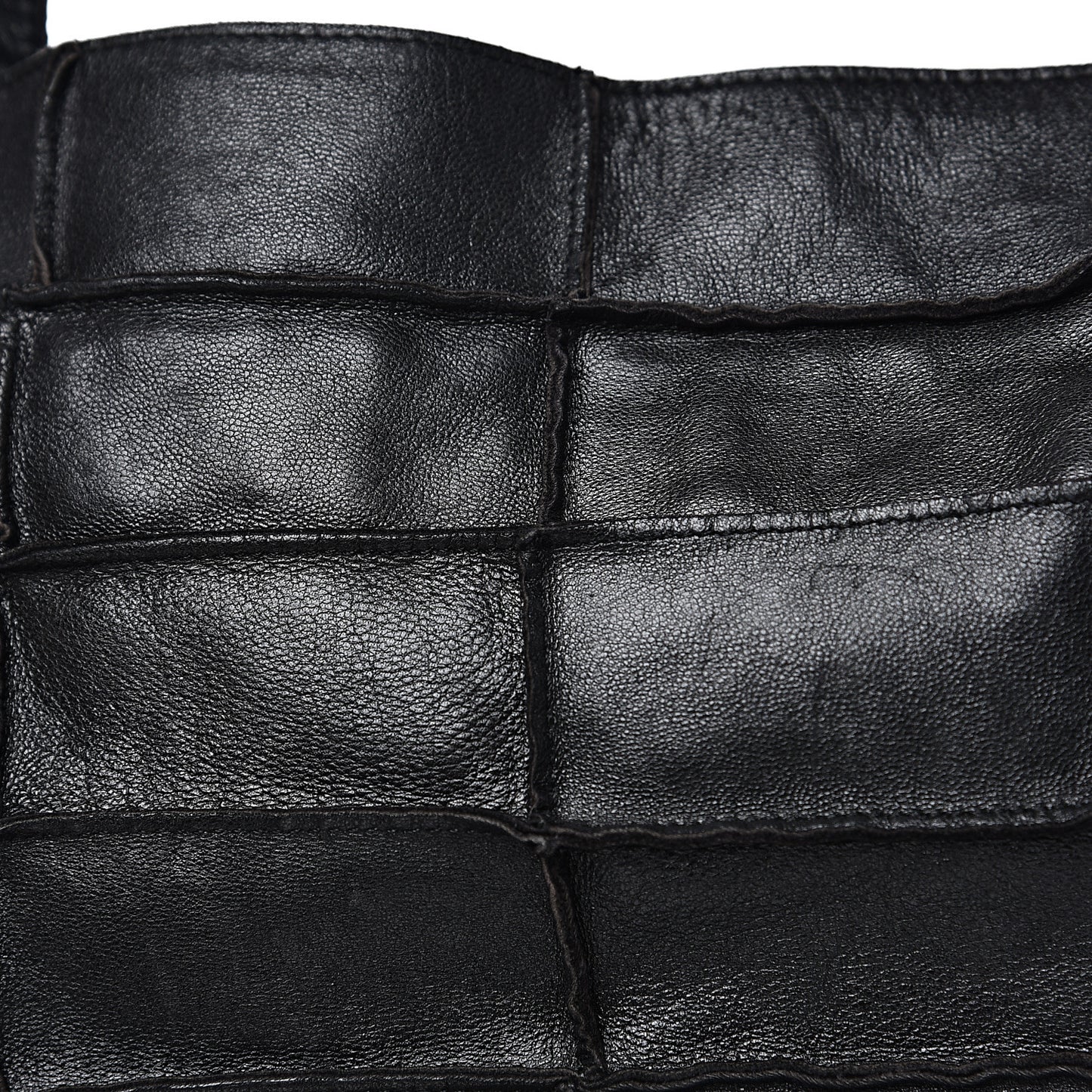 Lambskin Patchwork Shoulder Bag Black