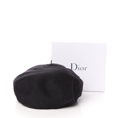 Christian Dior Technical Fabric Etoile Beret Black 6 of 6