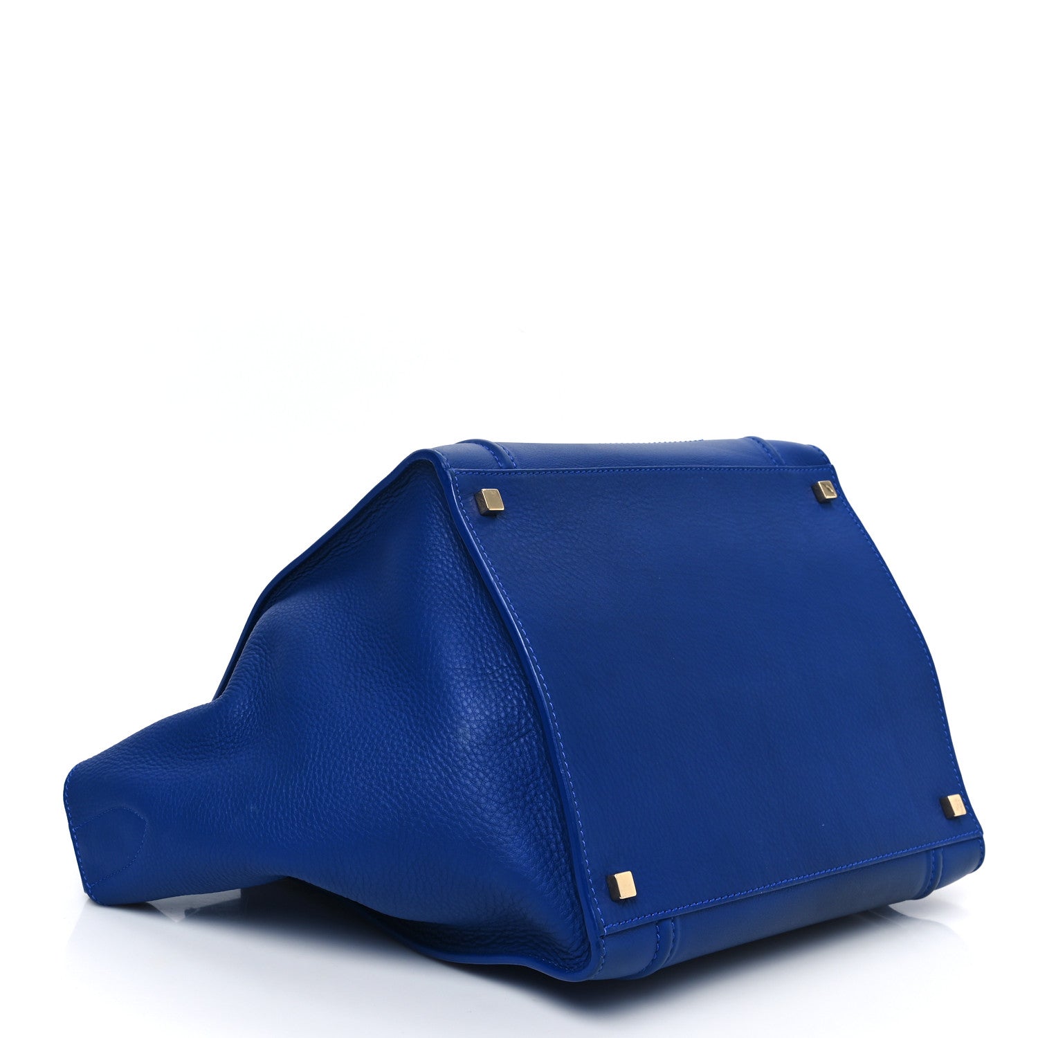 Celine Supple Calfskin Medium Phantom Luggage Royal Blue 4 of 11