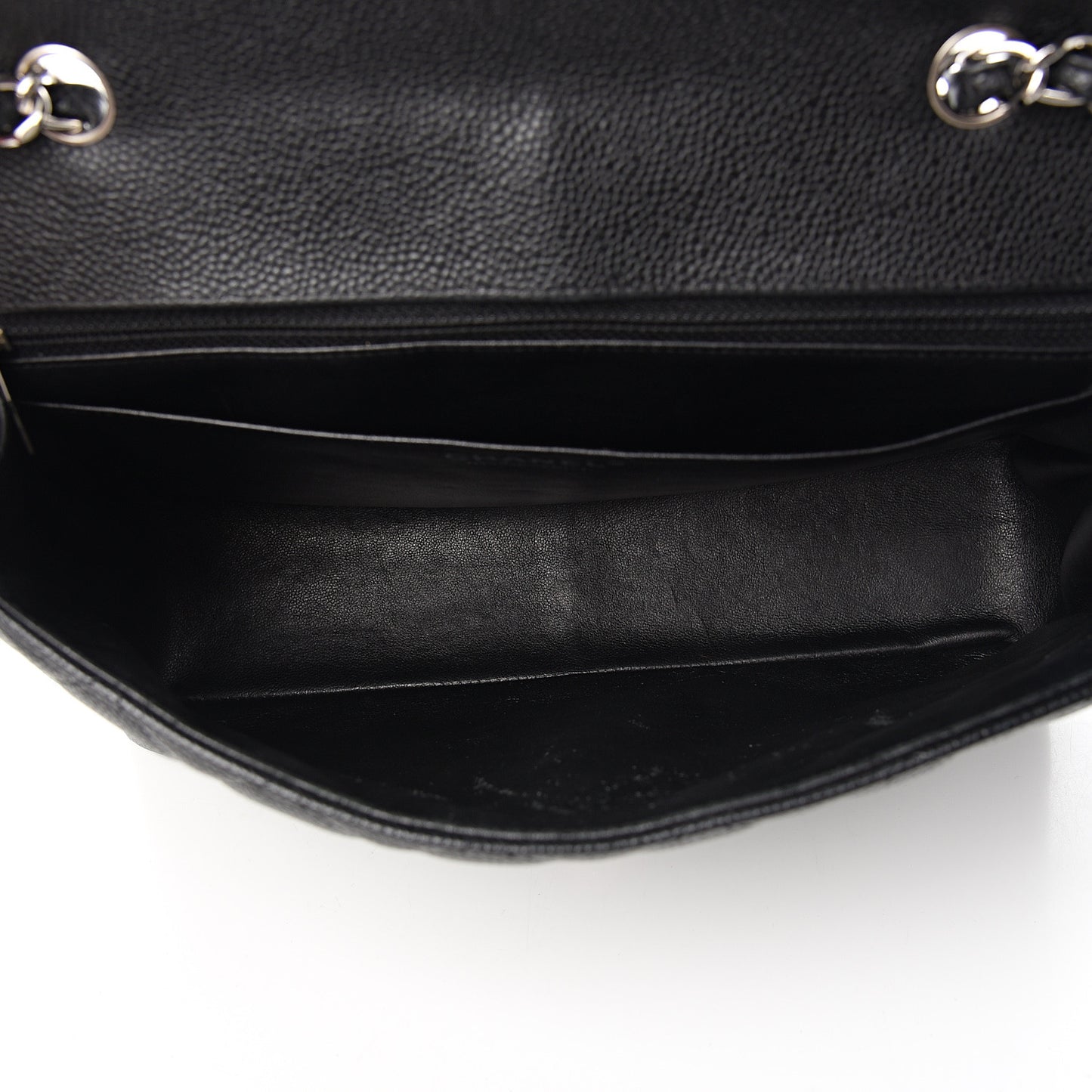 Caviar Quilted Jumbo Single Flap Black