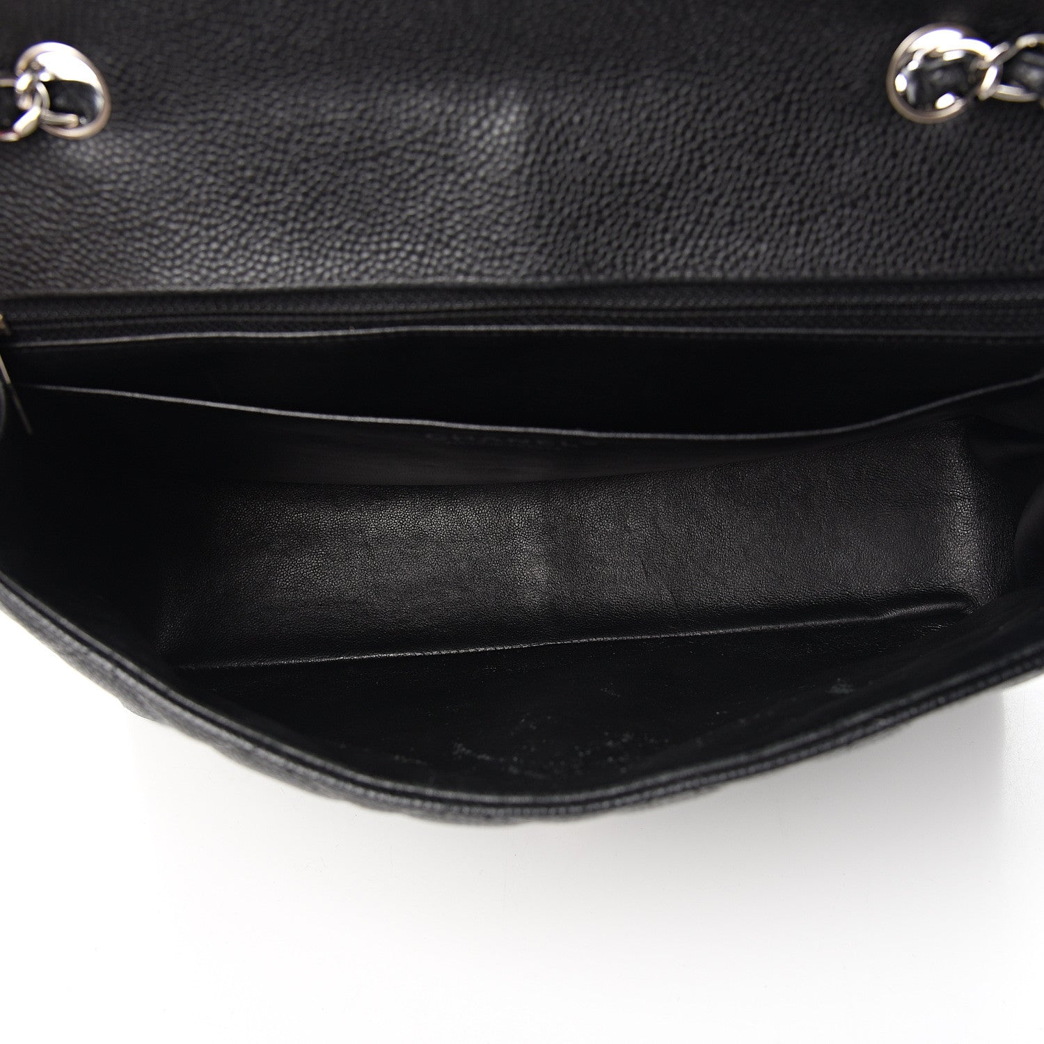 Chanel Caviar Quilted Jumbo Single Flap Black 4 of 14