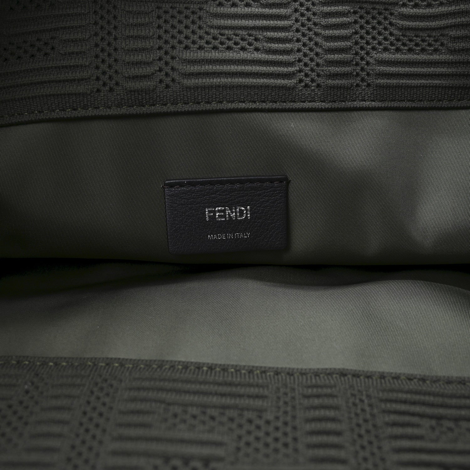 Fendi Technical Fabric Plexiglass FF Medium Fendi Sunshine Shopper Tote Wood 6 of 10