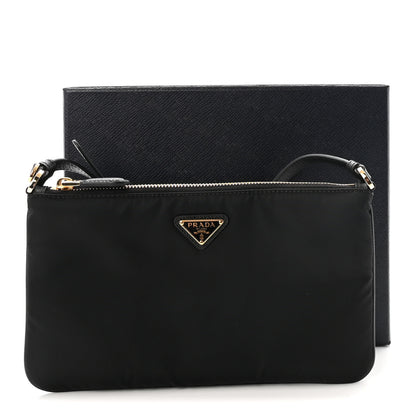 Prada Re-Nylon Saffiano Raso Shoulder Bag Black 10 of 10