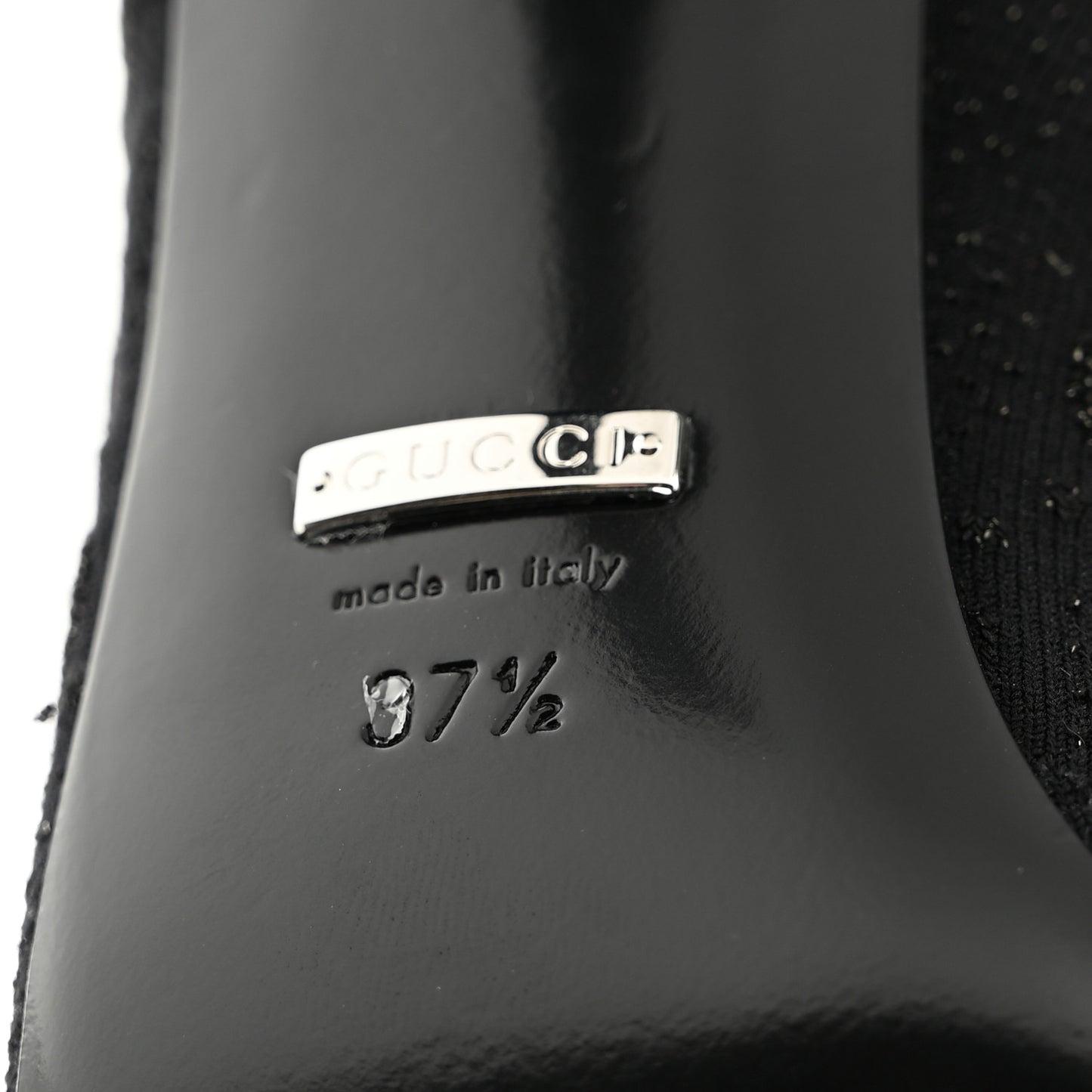 GG Jersey Knee High Boots 37.5 Black