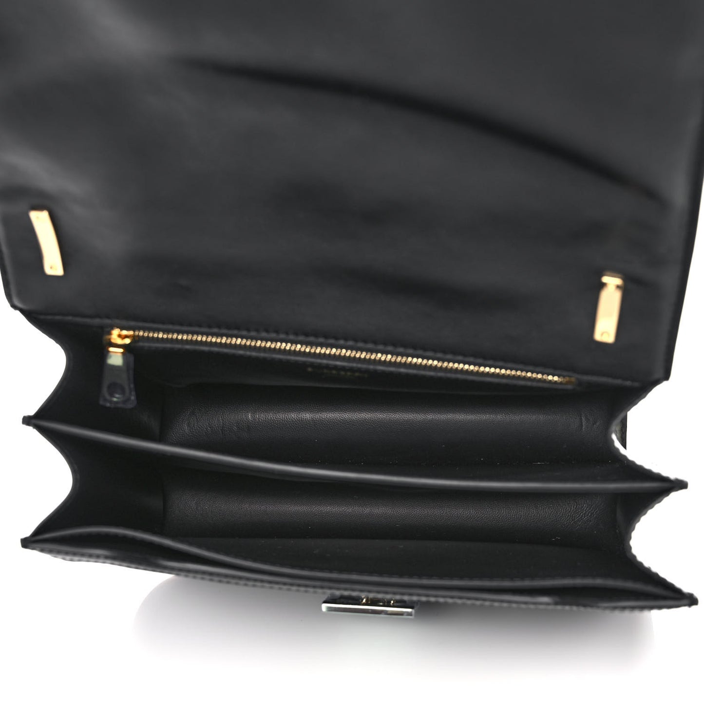 Calfskin Monogram Embossed Medium TB Chain Bag Black