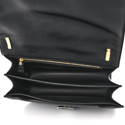 Burberry Calfskin Monogram Embossed Medium TB Chain Bag Black 4 of 9
