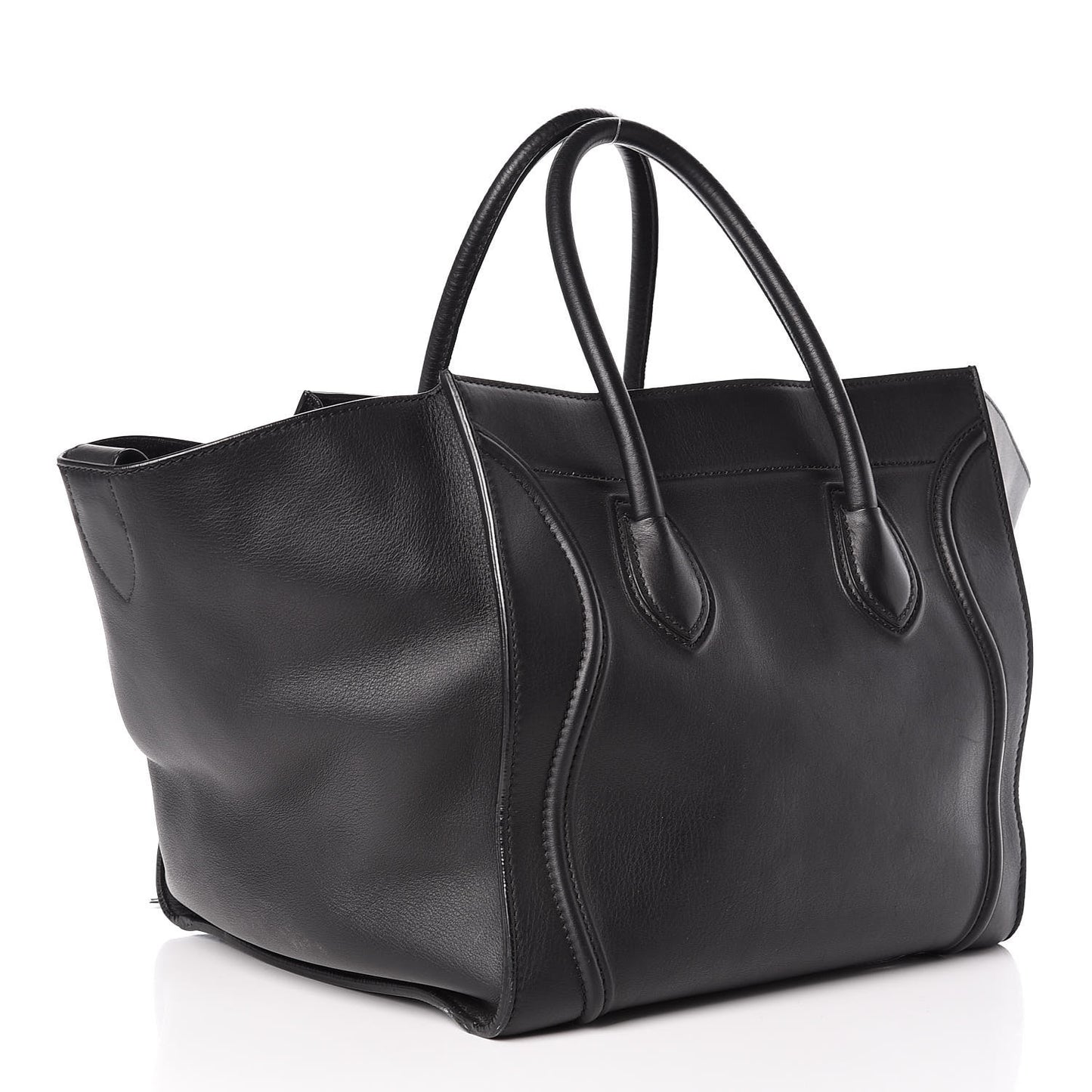 Supple Calfskin Medium Phantom Luggage Black
