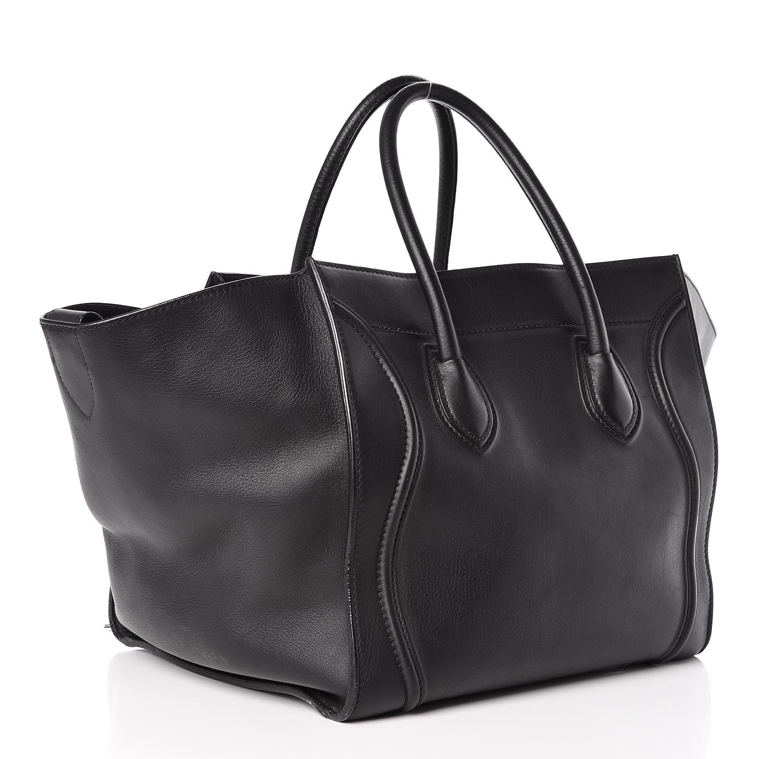 Celine Supple Calfskin Medium Phantom Luggage Black 3 of 12