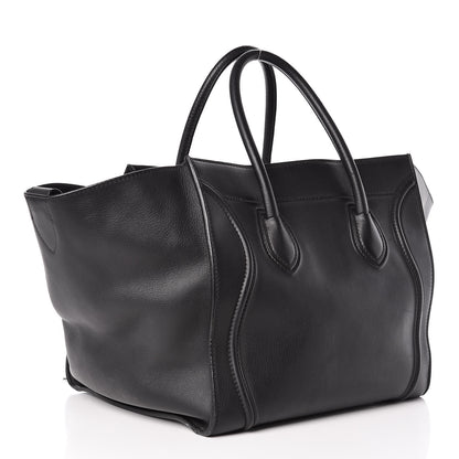 Celine Supple Calfskin Medium Phantom Luggage Black 3 of 12