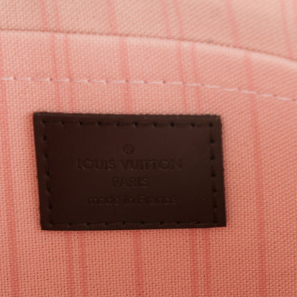 Louis Vuitton Damier Ebene Neverfull MM GM Pochette Rose Ballerine 6 of 7