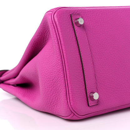 Hermes Taurillon Clemence Birkin 30 Magnolia 8 of 10