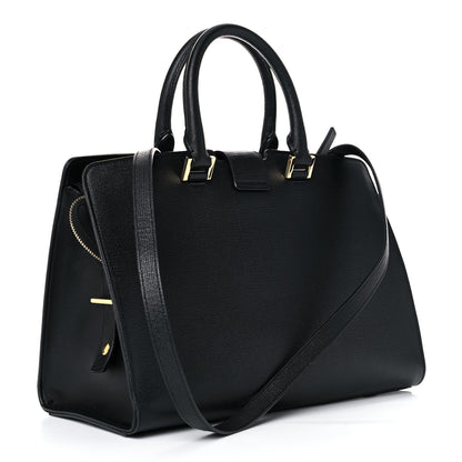 Saint Laurent Textured Calfskin Small Classic Y Cabas Black 2 of 12
