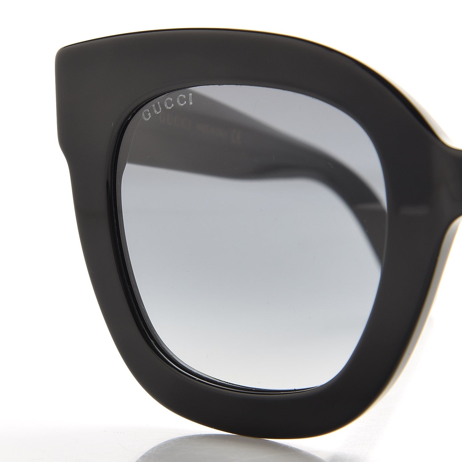 Gucci Round Frame Star Sunglasses GG0208S Black 8 of 9