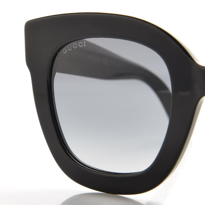 Gucci Round Frame Star Sunglasses GG0208S Black 8 of 9
