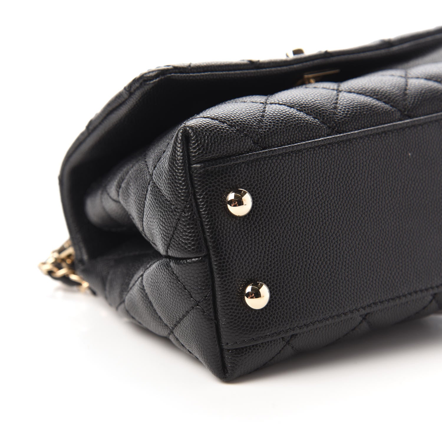 Chanel Caviar Quilted Extra Mini Coco Handle Flap Black 6 of 10