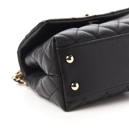 Chanel Caviar Quilted Extra Mini Coco Handle Flap Black 6 of 10