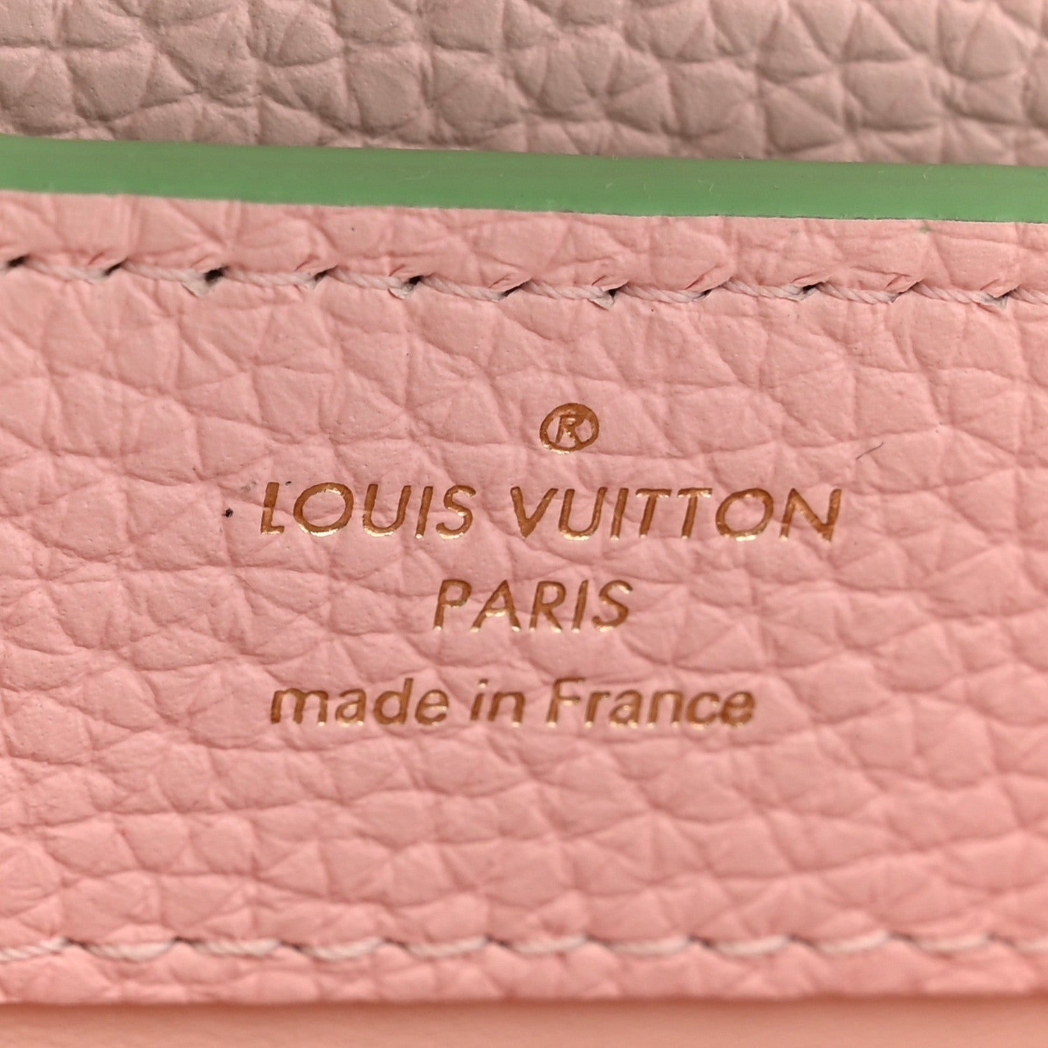 Louis Vuitton Taurillon Mini Capucines Vert Pomme 6 of 10