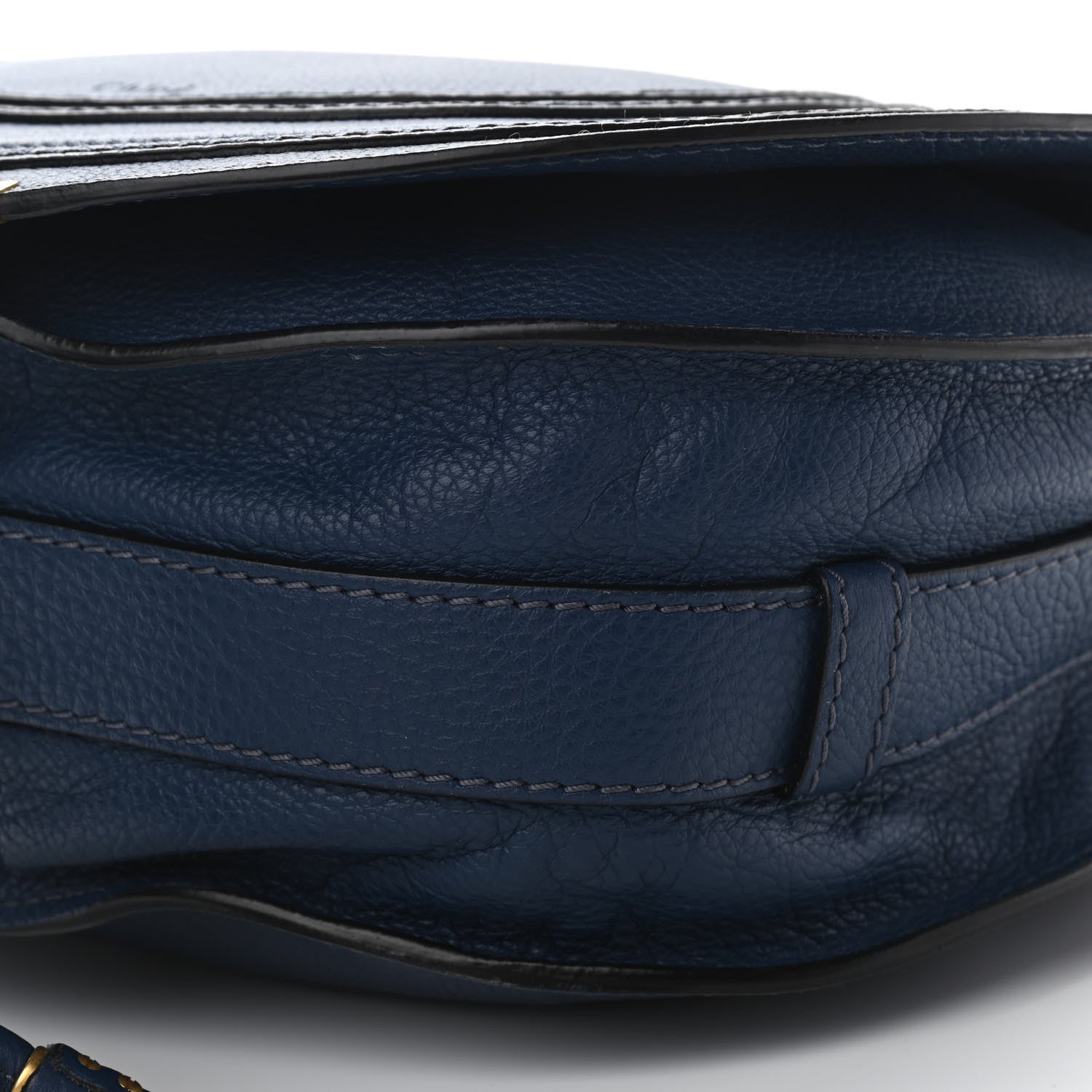 Chloe Calfskin Medium Marcie Round Crossbody Bag Royal Navy 9 of 9
